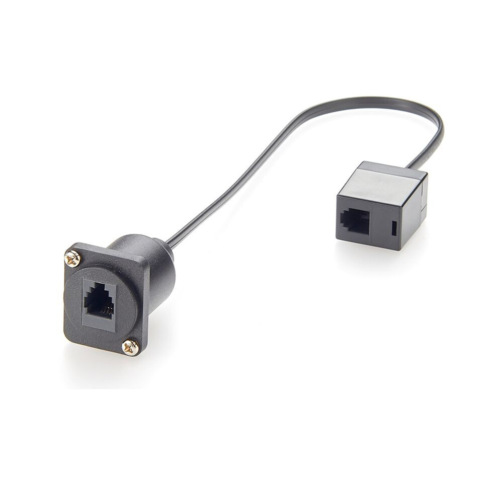 Xlr Panel/D-Type Panel Mount Cat.3 Rj11/Rj9 4P4c Cable Cat3 Rj9 Female-To-Female Telephone Through Jack 4712551323397