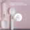 Electronic Kitchen Scale Measuring Spoon with LCD Display Kitchen Scale Type-C Charging Model Weighing Range 0.5-1000g B CN Plug 5
