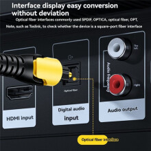 3.5mm to SPDIF Audio Converter, Analog to Digital Audio Adapter 3.5mm Aux to Optical Cable for TV Gaming Consoles Laptop