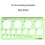 4pcs Circle Template for Drawing, Drafting Tool Geometric Round Circle and Oval Stencil Formwork Ruler Measuring Tool 6