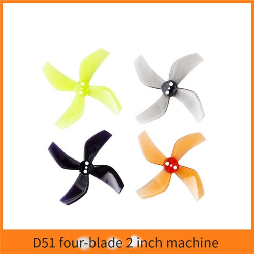 8 Peças D51 2020 Hélice de 4 Lâminas 2x2x4 2 Polegadas 1,5 mm Hélice de PC para RC FPV Racing Freestyle OddityRC Tinywhoop Drone D 1