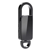 Keychain Sound Activated Voice Recorder Key Hook Dictaphone Voice Audio Recordin Noise Reduction MP3 Player 8G