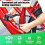 Anti-Theft Folding Bike Lock with Air Tag Bracket, High Security Combination Lock for E-Bikes and Scooters 2