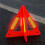 Portable Car Auto Reflective Traffic Warning Sign Triangle Foldable Solid Standing Tripod Road Emergency Standby 9