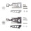 Motorcycle Steering Damper Mounting Bracket for  CB400 VTEC 1999- Motorcycle Modification Parts Silver 5