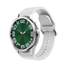 JS Watch 6 Max Watch 1.43 Inch Dual Buttons Men Women Wireless Charging Smartwatch Sports Watch Silver