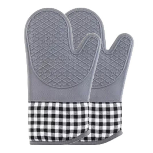 Silicone Insulating Gloves Anti-Scalding in High-Temperature Kitchen Kitchen Baking Gloves