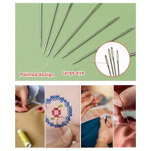 70 PCS Hand Sewing Needles Set, Quilting Needles Embroidery Needles & Large Eye Needles for Hand Sewing