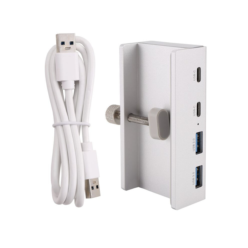 Usb 3.0 Hub Aluminum Clip- Typec Hub Desktop Splitter With Usb-C 5Gbps Transfer Rate For Laptops 6031738607883