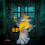 Halloween Witch Ornament with Lantern  Saving Resin Statue for Garden Courtyard Decor White 6