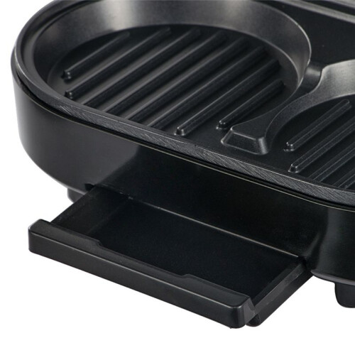 Hamburger Maker Multifunction Double Round Burger Press Patty Maker for Egg Stuffed Burgers Beef Burger US Plug 1