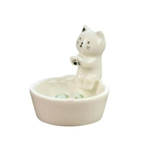 Cat Warming Paws Candle Holder Cat Cone Incense Burner Incense Tray Ceramic Incense Cone Holder Stick Incense Holder