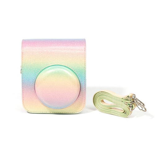 Camera Case with Adjustable Shoulder Strap PU Leather Soft Protective Case Trave Bag for  Instax  12,A