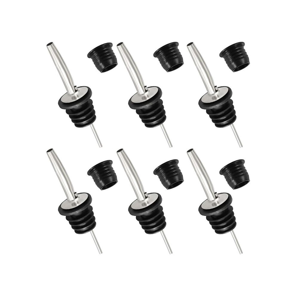 12Pc Liquor Pour Spout & Adapters,Bottle Pourers For Alcohol Speed Spouts Stainless Steel Olive Oil Spout Liquor Pourers 4712272260100