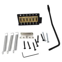 6 Strings Guitar Bridge Saddle Tailpiece Electric Guitar Tremolo Bridge Standard Guitar Accessories Black