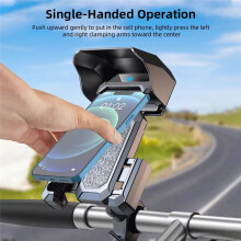 Support de Téléphone Portable pour Moto, Siège de Téléphone Portable pour Vélo, Pare-Soleil Étanche, Clip de Téléphone Portable pour Guidon,
