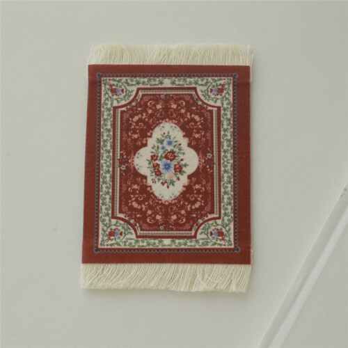 Persian Woven Coasters Carpet Pattern Coaster Dining Table Decoration Technology.Red 2