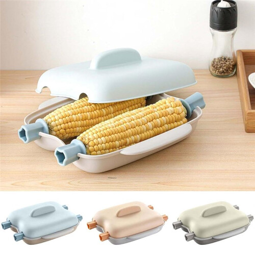 Microwave Corn Steamer, Microwave Corn Steamer with Lid and Handle, Food Grade Steamer, Kitchen Dormitory Tools 1