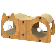 Planche à Gratter pour Chat Jouet Tunnel pour Chat Résistant à L'Usure et Aux Rayures Jouet pour Animal de Compagnie Maomi