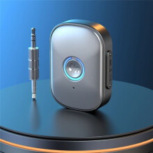Adaptateur 5.3 AUX pour Voiture, Réduction Du Bruit, Prise Jack 3,5 mm, Récepteur Audio Stéréo Sans Fil avec Microphone pour Haut-Parleur.