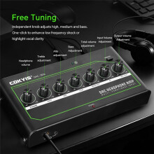 COKYIS DAC Headphone Amplifier Low Noise Mobile Phone Direct Connection Sound Card Gaming Headphone Amplifier EU Plug