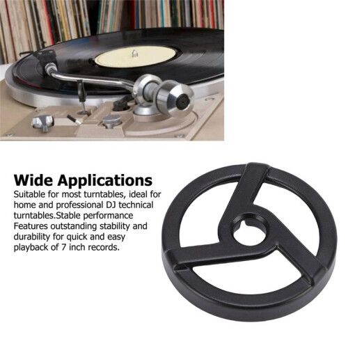 Adaptador de Disco para Toca-Discos de 45 RPM e 7 Polegadas, Adaptador de 38 mm com Encaixe de Encaixe para A Maioria Dos Acessórios de Toca-Discos 2