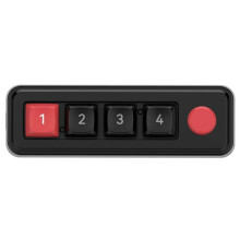 Mechanical Keyboard 4 Keys 1 Knob Macro Programming Keyboard RGB Wired Hot Swap Macro Gaming Mechanical Keyboard Black