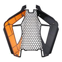 Protezione Faro Anteriore per Moto, Griglia di Protezione per 1390 Super R Evo SuperDuke 1390 R 2024-2025, Nero + Arancione