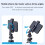 Braçadeira Giratória Horizontal e Vertical para Celular, Suporte Fixo para Câmera e Celular 3
