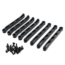 MN78 Metal Chassis Pull Rod Tie Rod Set para MN78 MN-78 MN 78 1/12 RC Car Upgrades Piezas Accesorios, Negro