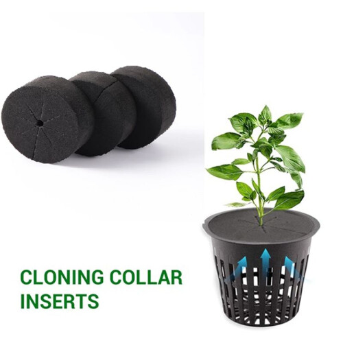 70Pcs Garden Clone Collars Neoprene Inserts Sponge Block para 2 Polegada Net Pots Hydroponics Systems e Plants Root Sponge 1