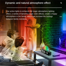 Sveglia Alba, Wake Light Dawn Simulator, Lampada Solare da Comodino Luce Notturna Multicolore con Caricatore USB, Bianca