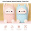 Trash Can with Lid, Cute Flip Desktop Trash Cans, Plastic Animal Shape Garbage Can () 3