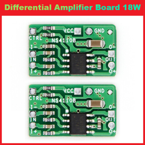 2PCS Differential Amplifier Board 18W Digital Class D/AB NS4110B Voltage 6-14V Audio Power Amplifier 1