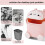Trash Can with Lid, Cute Flip Desktop Trash Cans, Plastic Animal Shape Garbage Can () 4