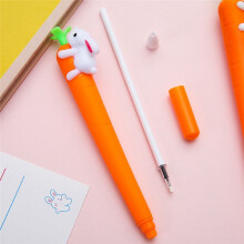 100X Carrot Bunny Rabbit Ink Pen,Easter Gift Easter Party Decoration Ballpoint Pen for Office School Supplies Gifts