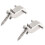 A Set 2 Pcs Electric Guitar Roller String Tree String Retainer - Silver 1