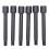 6 Pcs Brass Electric Guitar Tremolo Bridge Saddle Clamp Lock string Screw/String through Screw/Not need Insert Block Black 1