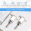 A Set 2 Pcs Electric Guitar Roller String Tree String Retainer - Silver 2