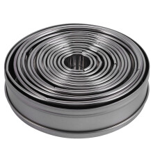 14 Teile / Satz Runde Ausstecher Set Edelstahl Mousse Kuchen Ringform GebäCk Keks Donuts Cutter
