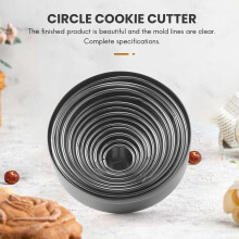 14 Sztuk / Zestaw OkrąGłY Zestaw Foremek do Ciastek do Ciastek Mus Ze Stali Nierdzewnej Ciasto PierśCień Formy Ciasto Herbatniki PąCzki Cutter