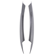 Voor  B7 2010-2015 Autokoplamp Oogleden Wenkbrauwen ABS Koplamp Lamp Sticker Cover Trim Accessoires - Koolstofvezel
