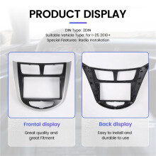 Kit di Rifinitura DVD per Pannello Della Fascia Radio per Refitting Auto per I-25 I25 Accent Interfaccia Stereo Dash 2DIN Solaris Verna, 2 Din