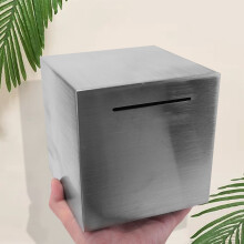 Safe Piggy Bank Made of Stainless Steel,Safe Box Money Savings Bank for Kids,Can Only Save the Piggy Bank That Cannot Be Taken Out