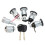6Pcs Front Rear Door Ignition Full Left Right Lock Set with 2 Keys for  Transit Mk5 1994-2000 4