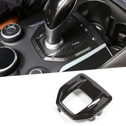Car Replacement Part for  Giulia Stelvio 2017-2019 Center Console Gear Shift Panel Cover Trim Accessories 1