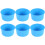 Moldes de Silicone para Bolo 4 Polegadas Assadeira Redonda Antiaderente Molde de Silicone para Assar Assadeira ReutilizáVel Azul, Conjunto de 6 2