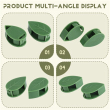 50 StüCk Garten Pflanzen Clips, Pflanzen Klettern Wand Halterung Schnapp Befestigung Clips Selbstklebender Fixierer Klebriger Haken