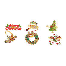 AnéIs de Guardanapo de Natal Do Conjunto 6, DecoraçõEs de Mesa Delicadas para Festas de Natal, Casamento, Banquete, AniversáRio, Mesa DiáRia,