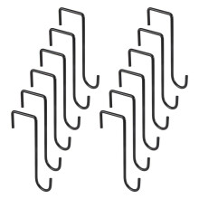 12PCS Plant Hooks Hangers Garden over Fence Hooks for Hanging Baskets, Wall Hanging Fence Hooks for Lights